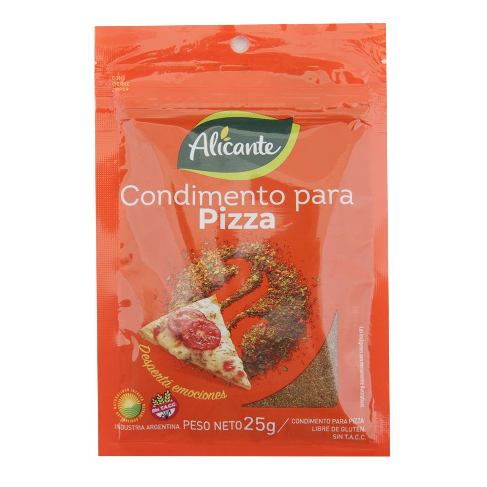 Alicante Condimento Para Pizza 25g