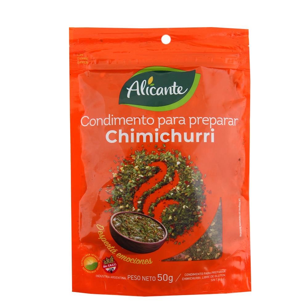 Alicante Condimiento Para Preparar Chimichurri 50g