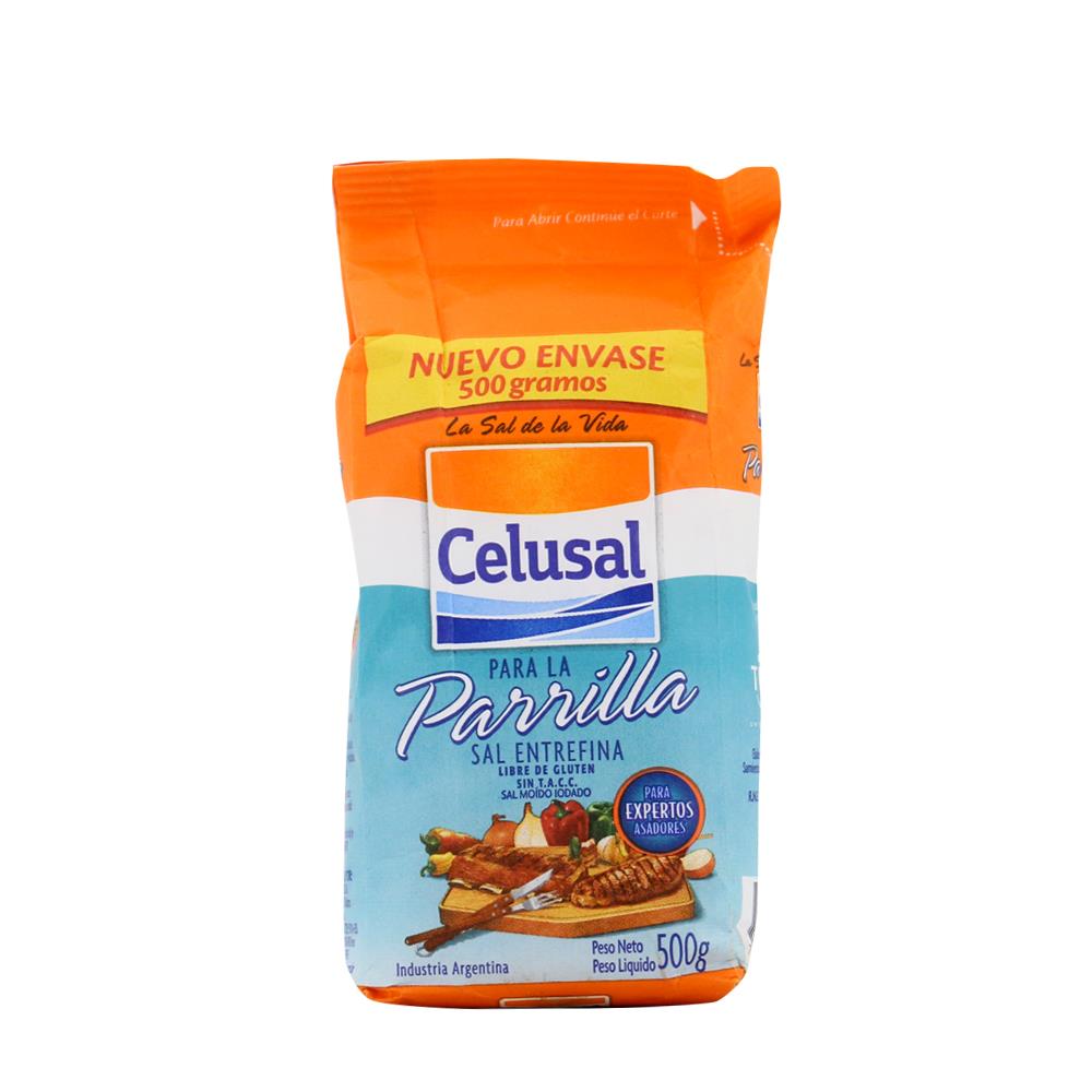Celusal Sal Entrefina Parrilla Paq 500g