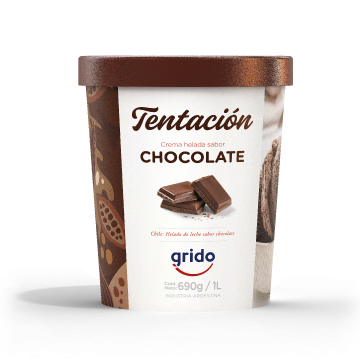 Grido Helado Tentacion Chocolate 1L