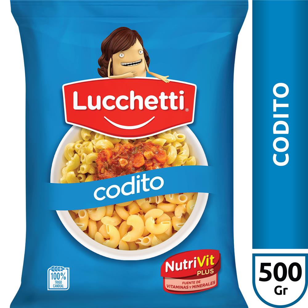 Lucchetti Fideos Coditos 500g