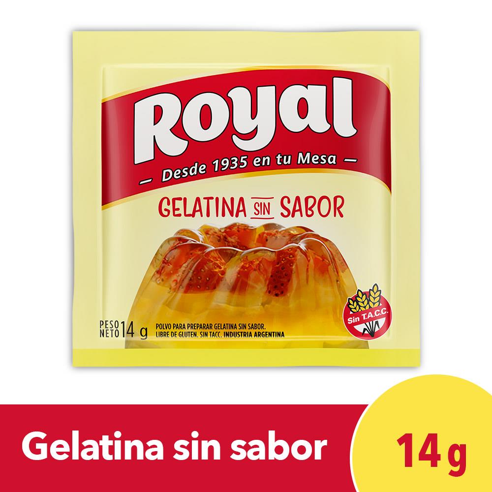 Royal Gelatina Sin Sabor 14g