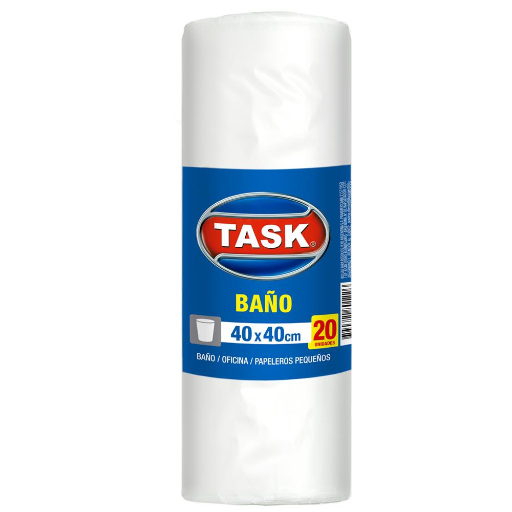 Task Bolsa De Residuos Baño 34 x 38cm 20u