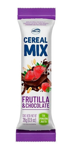 Arcor Cereal Mix Frutilla & Chocolate 26g