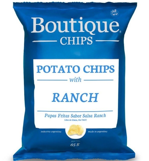 Boutique Chips / Papas Fritas Ranch 65g