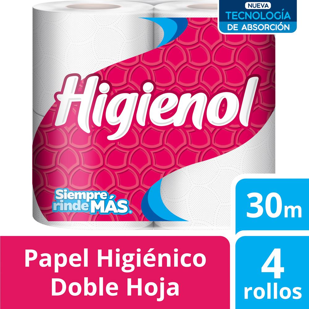 Higienol Papel Higienico Doble Plus x 4