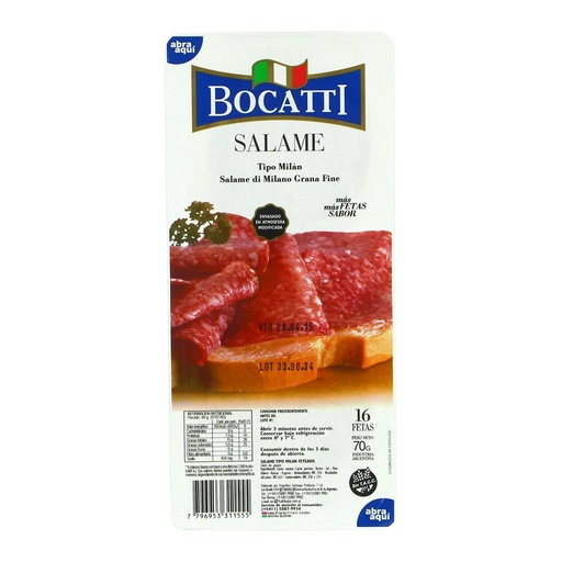 [7796953311555] Bocatti Salame Tipo Milan 70g
