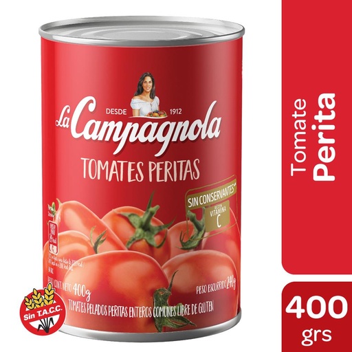 [7793360000089] La Campagnola Tomates Peritas Tinned Tomatoes 400g