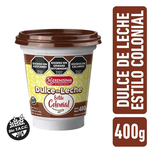 [7790742140609] La Serenisima Dulce De Leche Colonial 400g