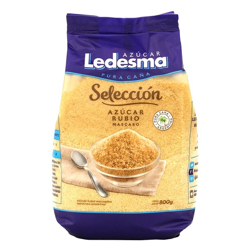 [7792540294607] Ledesma Azucar Rubio Mascabo 800g
