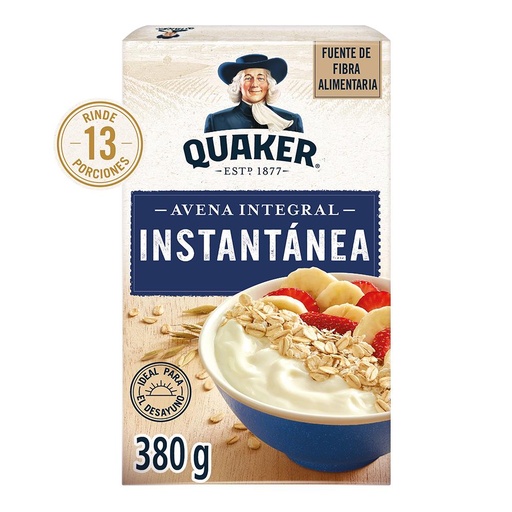 [7792170555321] Quaker Avena Instantanea 380g