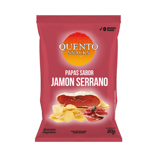 [7798187211281] Quento Papas Fritas Sabor Jamon Serrano 90g
