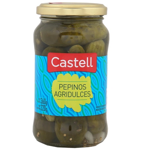 [7791675908229] Castell Pepinos 360g