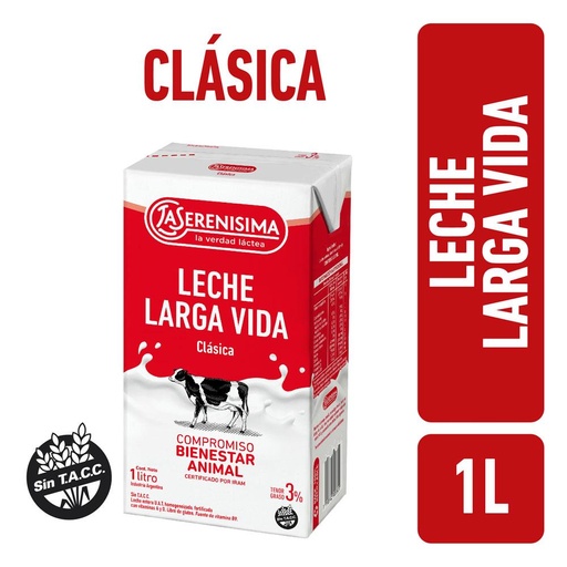 [7790742308801] La Serenisima Leche LV Entera 3%